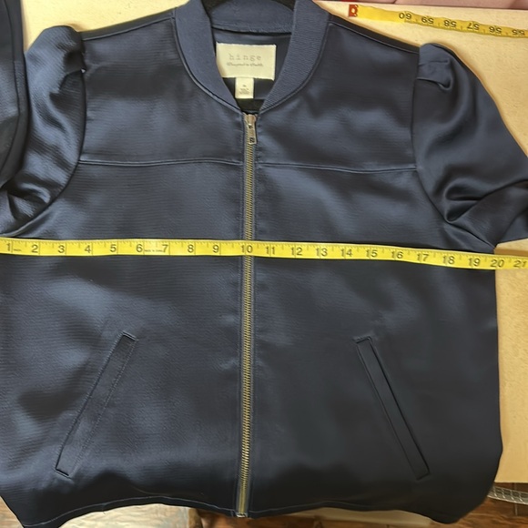 hinge Satin Bomber Jacket - Picture 10 of 10